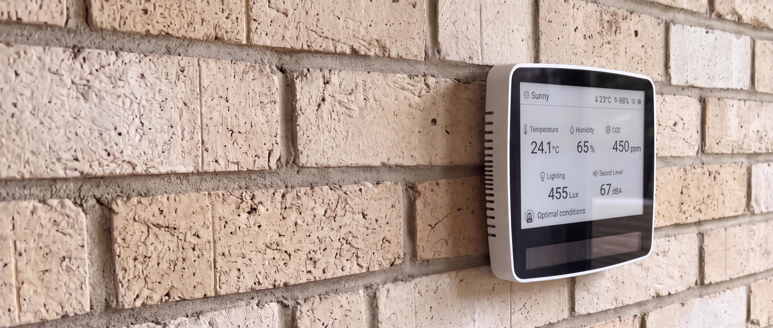 AirSmart Solar Max on a brick wall
